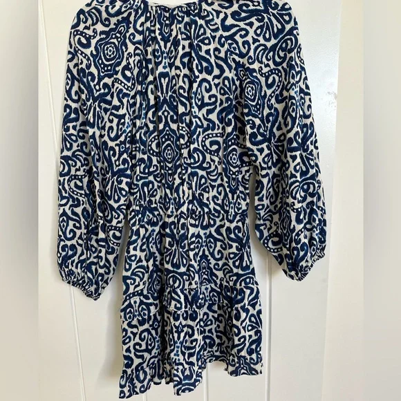 Zara Mini Dress Navy and White XS NWT - Picture 2 of 2
